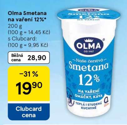 Olma smetana na vaření 12%