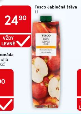 Tesco jablečná šťáva