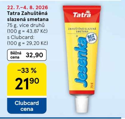 Tatra Zahuštěná slazená smetana