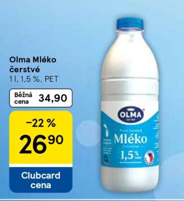 Olma mléko čerstvé
