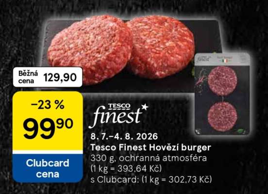Tesco Finest Hovězí burger