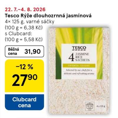 Tesco Rýže dlouhozrnná jasmínová