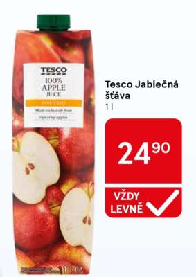 Tesco jablečná šťáva
