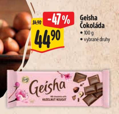 Geisha čokoláda