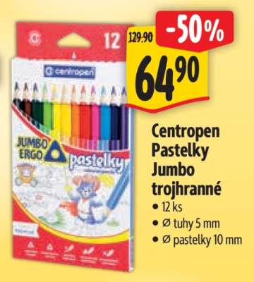Centropen Pastelky Jumbo trojhranné