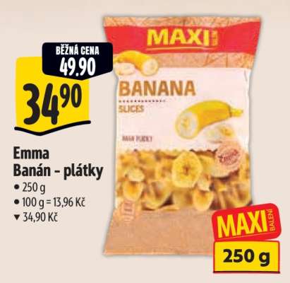 Emma Banán plátky