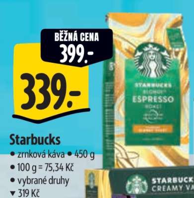 Starbucks Zrnková káva