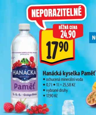 Hanácká kyselka Paměť