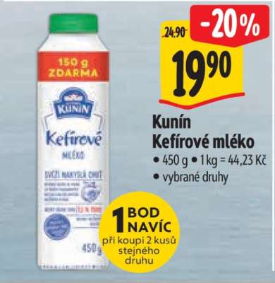 Kunín Kefírové mléko