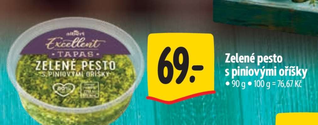 Zelené pesto s piniovými oříšky