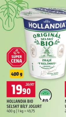 Hollandia Bio selský bílý jogurt