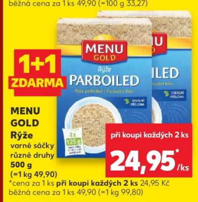 Menu Gold rýže