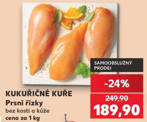 Kukuřičné kuře Prsní řízky