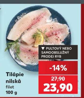 Tilápie nilská filet 100 g