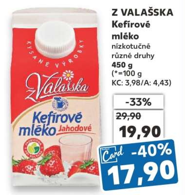 Z Valaška Kefírové mléko