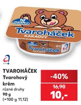Tvaroháček tvarohový krém