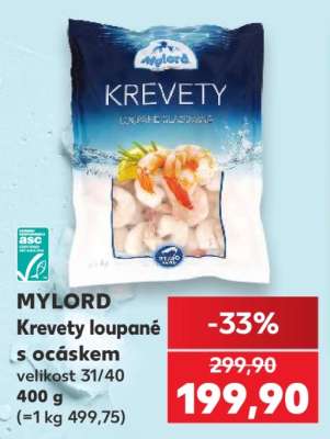 MYLORD Krevety loupané s ocáskem
