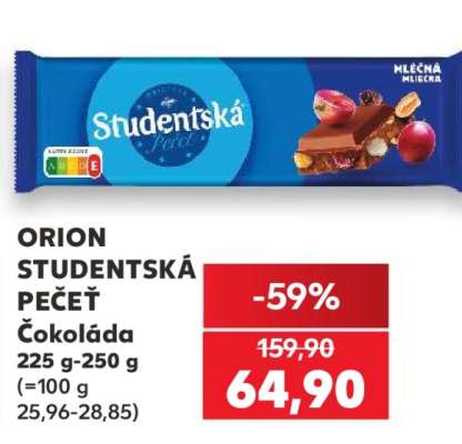 Orion Studentská pečeť čokoláda