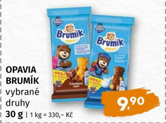 OPAVIA BRUMÍK vybrané druhy