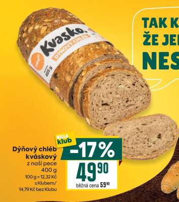 Dýňový chléb kváskový