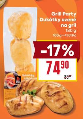 Grill Party Dukátky uzené na gril