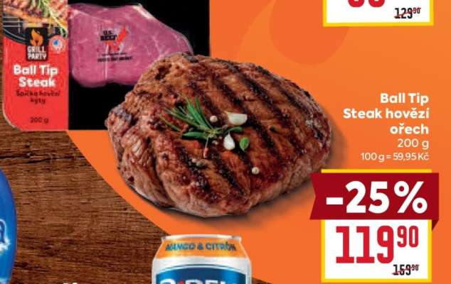 Ball Tip Steak hovězí ořech