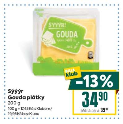Sýýýr Gouda plátky