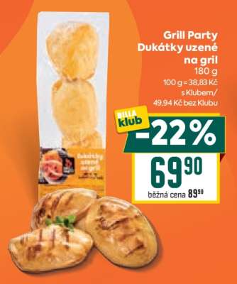 Grill Party Dukátky uzené na gril