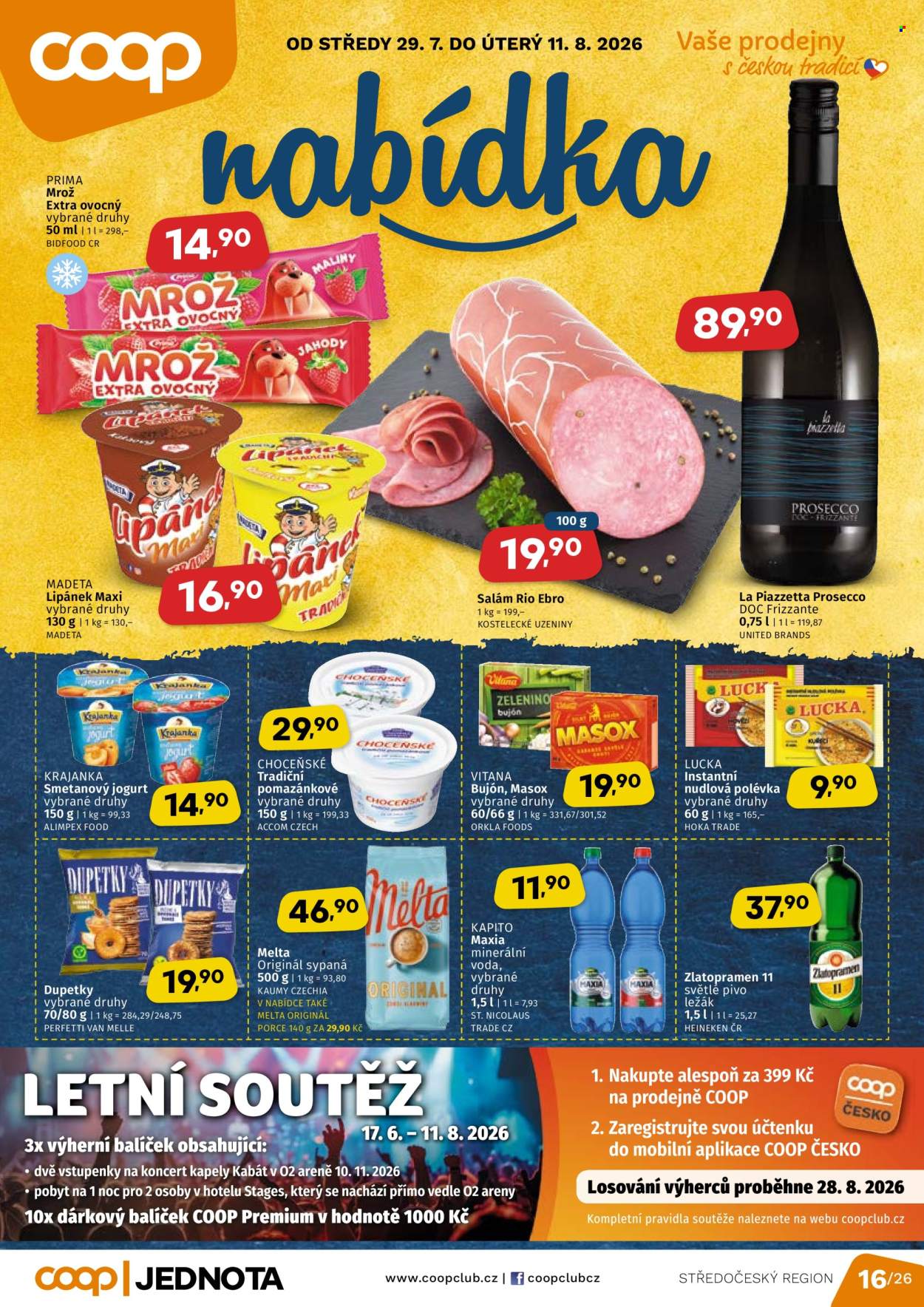 Leták coop JEDNOTA - 29.7.2026 - 11.8.2026. Strana 1