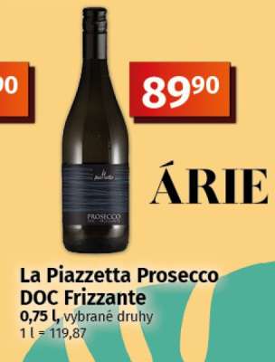 LA PIAZZETTA PROSECCO DOC FRIZZANTE