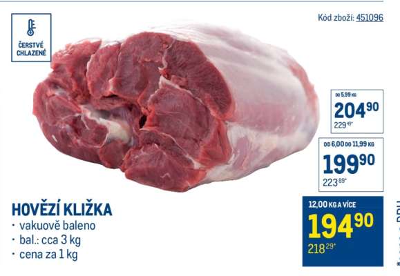 Hovězí kližka
