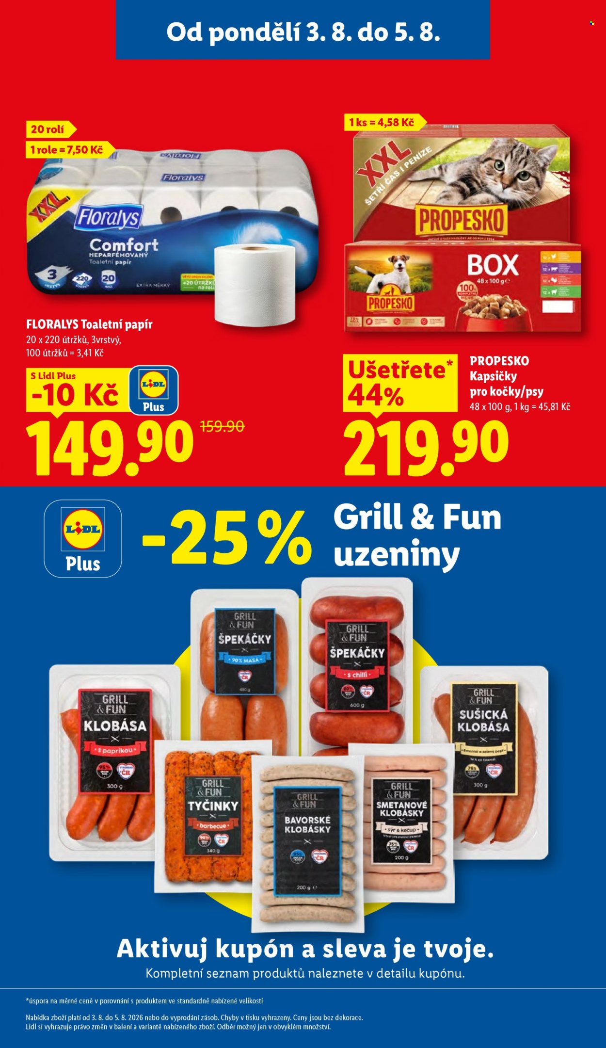 Leták Lidl - 3.8.2026 - 5.8.2026. Strana 3