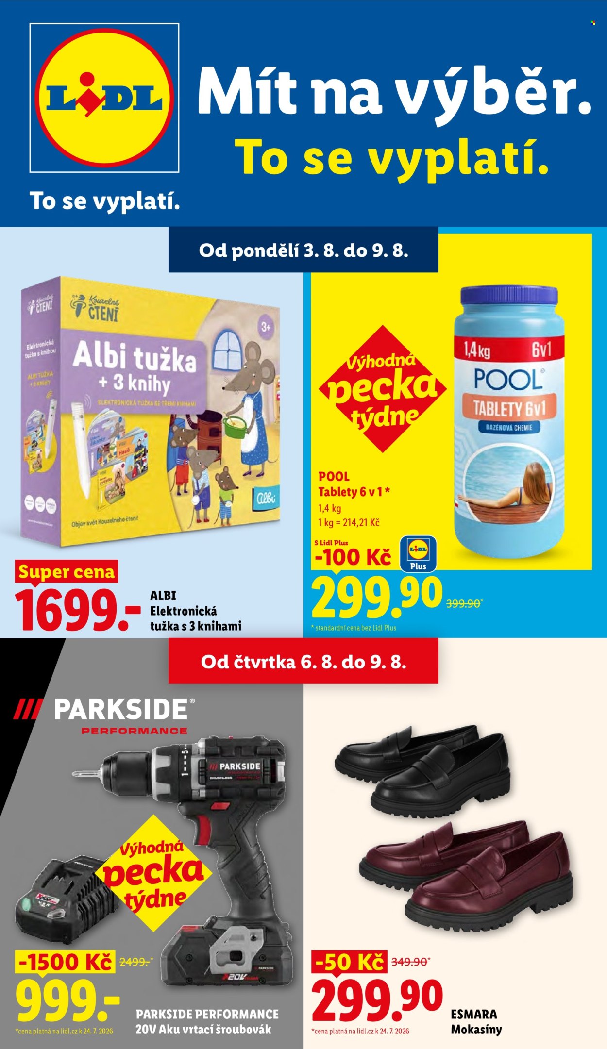 Leták Lidl - 3.8.2026 - 9.8.2026. Strana 1