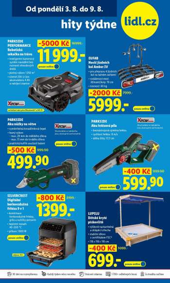 Leták Lidl - 3.8.2026 - 9.8.2026.