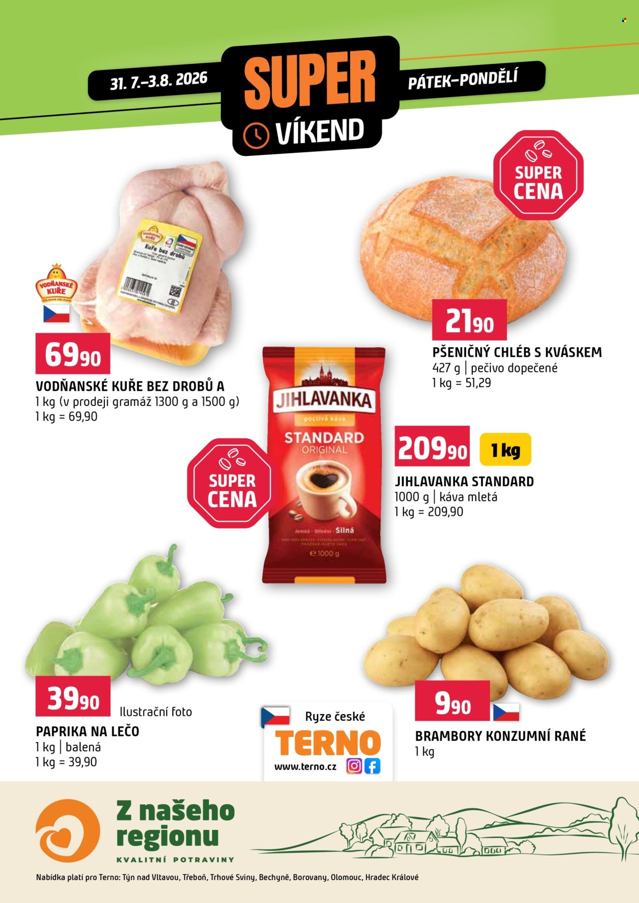 Leták coop TERNO - 31.7.2026 - 3.8.2026. Strana 1