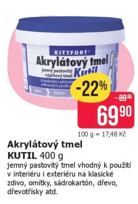 Akrylátový tmel KUTIL 400 g