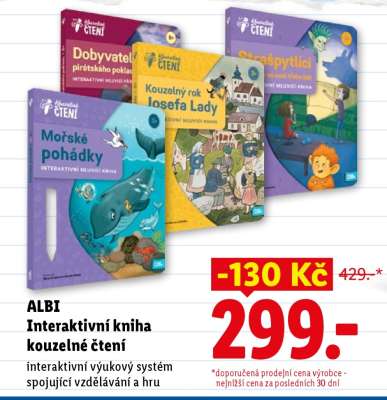 ALBI Interaktivní kniha kouzelné čtení