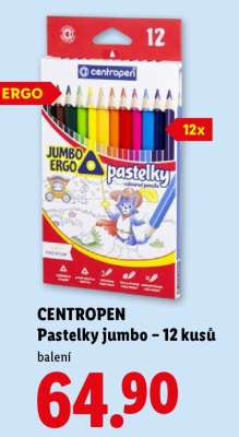 CENTROPEN Pastelky jumbo – 12 kusů