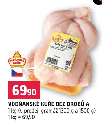 Vodňanské kuře bez drobů A