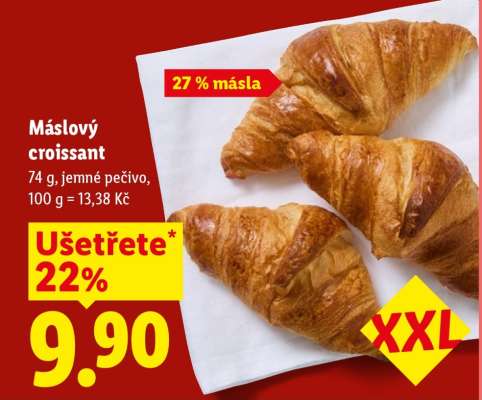 Máslový croissant