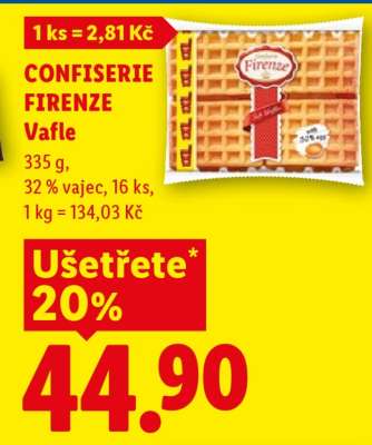 CONFISERIE FIRENZE Vafle
