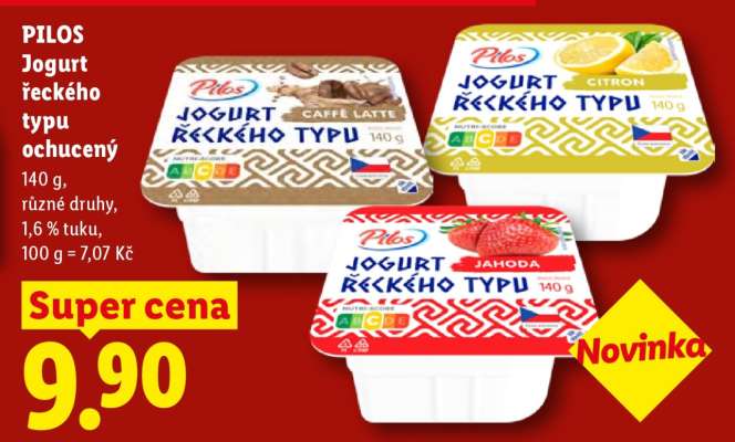 PILOS Jogurt řeckého typu ochucený