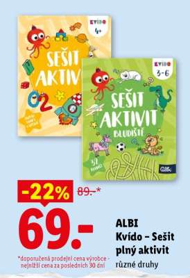 ALBI Kvído – Sešit plný aktivit