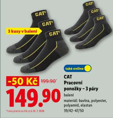 CAT Pracovní ponožky – 3 páry
