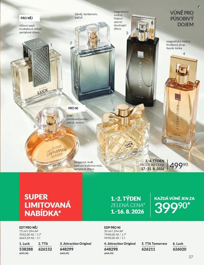Leták AVON - 1.8.2026 - 31.8.2026. Strana 27