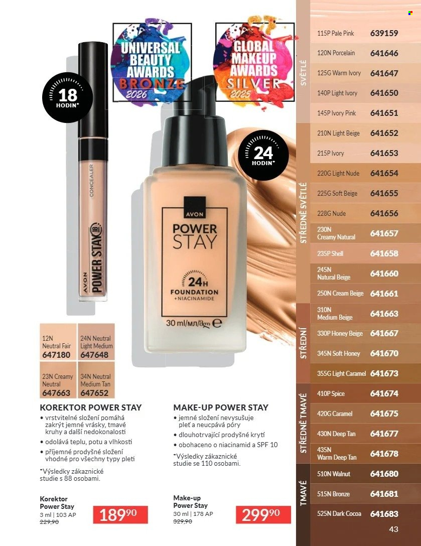 Leták AVON - 1.8.2026 - 31.8.2026. Strana 43