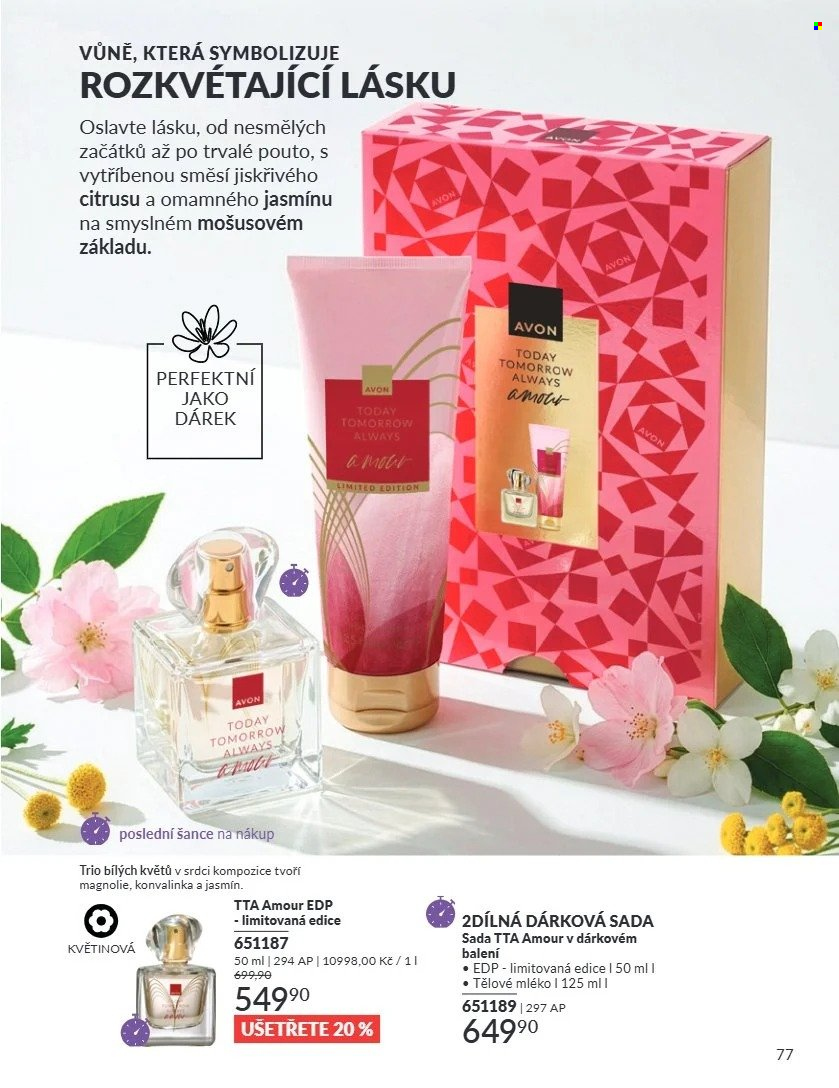 Leták AVON - 1.8.2026 - 31.8.2026. Strana 77