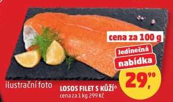 Losos – filet s kůží