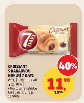 Croissant s kakaovou náplní 7 Days
