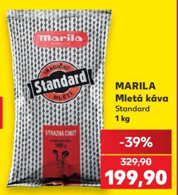 MARILA Mletá káva Standard 1 kg